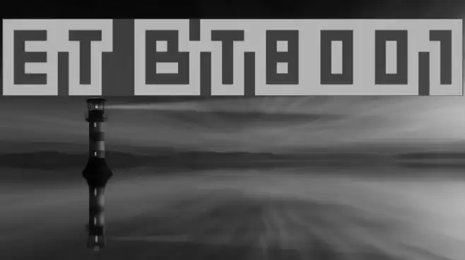 ET BT8001 Font examples