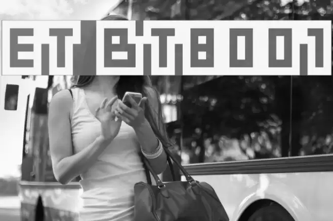 ET BT8001 Font examples