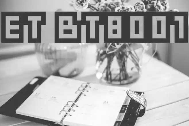 ET BT8001 Font examples