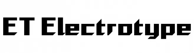 ET Electrotype  Fuentes Gratis Descargar