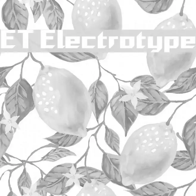 ET Electrotype Example 1