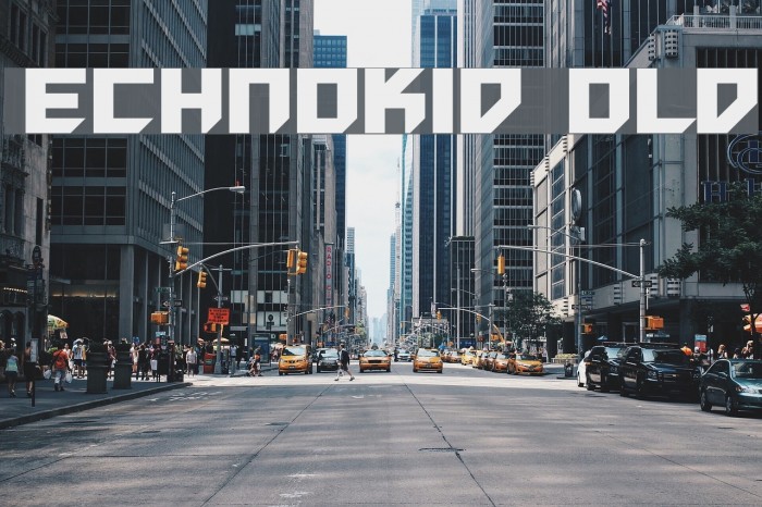ET Technokid Bold Font examples