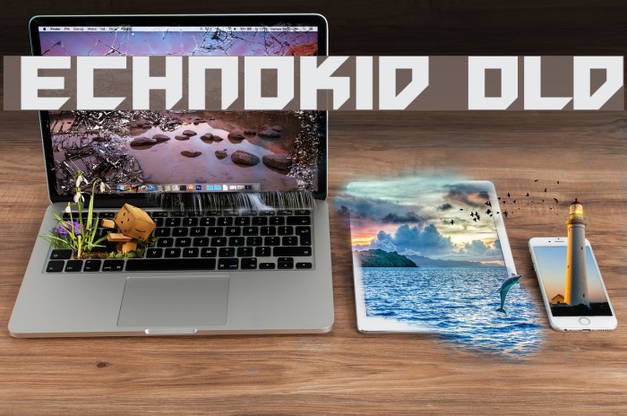 ET Technokid Bold Font examples
