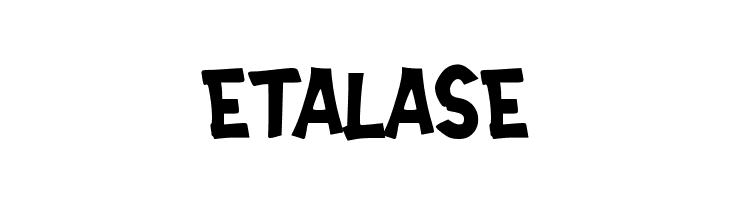 ETALASE  Frei Schriftart Herunterladen
