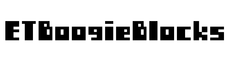 ETBoogieBlocks  Frei Schriftart Herunterladen
