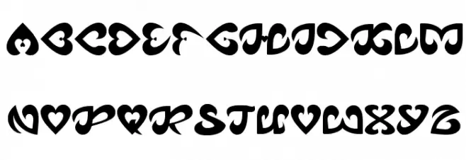 ETERNAL LOVE Schriftart Groß