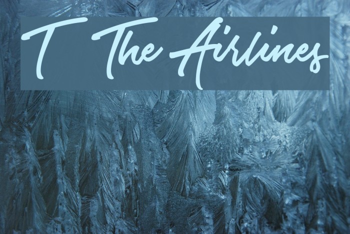 ETF The Airlines Font examples