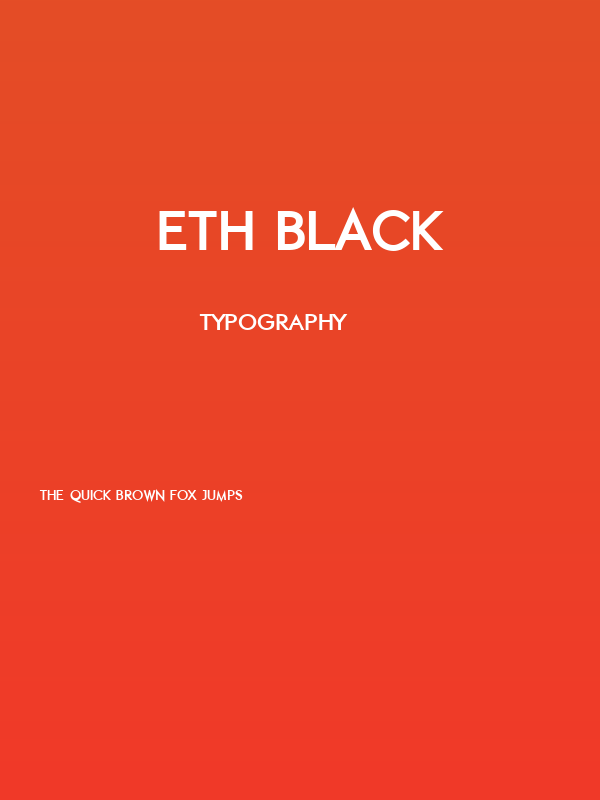 ETH Black Poster