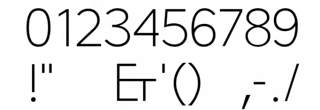 ETH Large Expanded Regular Font OTHER CHARS