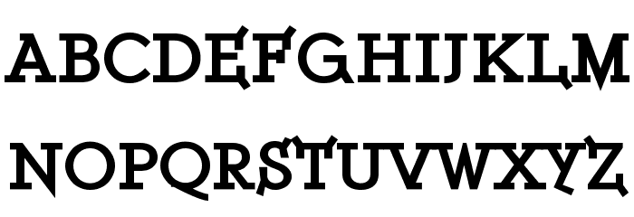 ETH Serif Black Font LOWERCASE