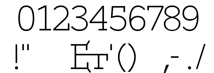 ETH Serif Font OTHER CHARS