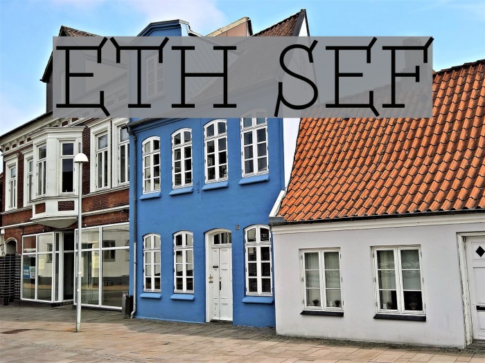 ETH Serif Font examples