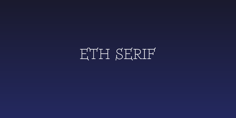 ETH Serif Social Header