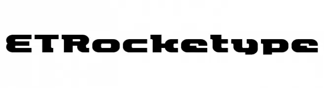 ETRocketype  font caratteri gratis