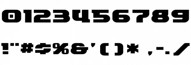 ETRocketype Font OTHER CHARS
