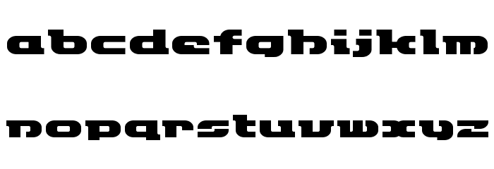 ETRocketype Font LOWERCASE