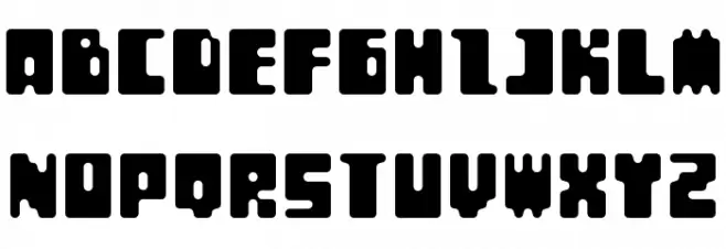 Et BoogieBlocks Round フォント 大文字