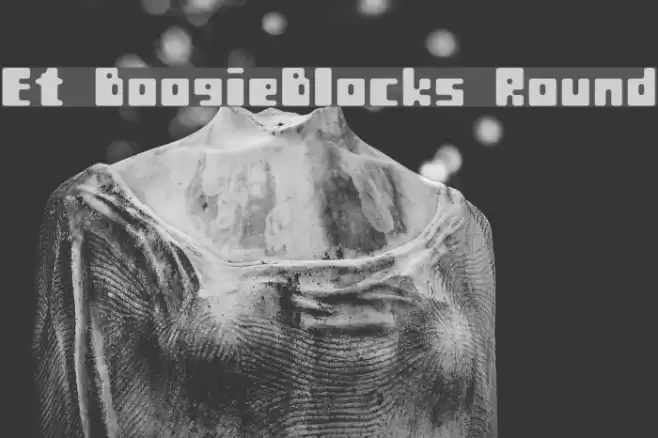 Et BoogieBlocks Round Font examples