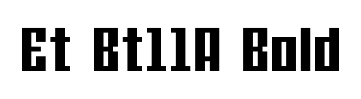 Et Bt11A Bold  フリーフォントのダウンロード