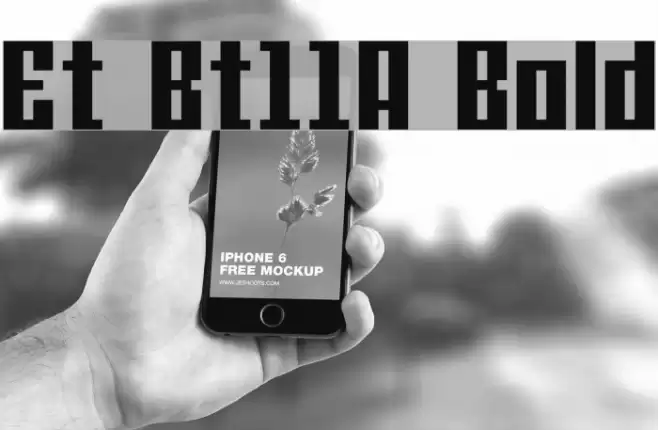 Et Bt11A Bold Font examples