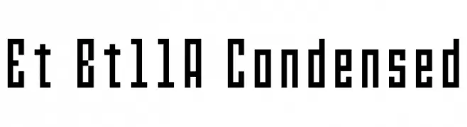 Et Bt11A Condensed  Descarca Fonturi Gratis