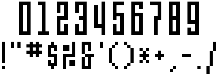 Et Bt11A Condensed Font OTHER CHARS