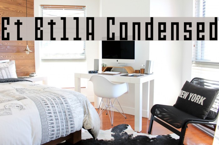 Et Bt11A Condensed Font examples