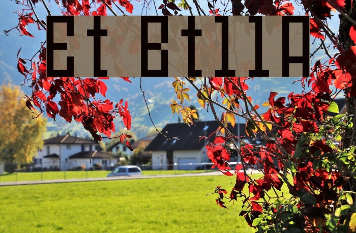 Et Bt11A Font examples