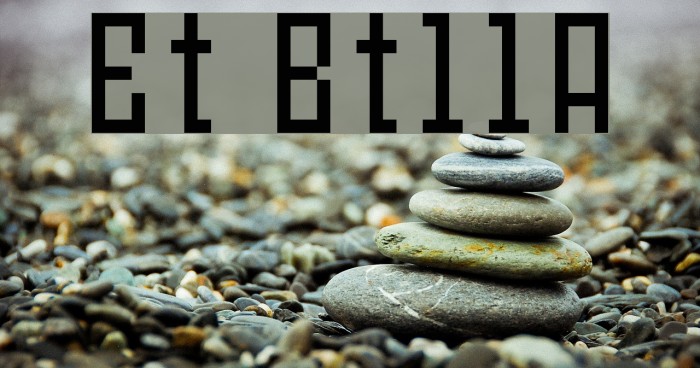 Et Bt11A Font examples