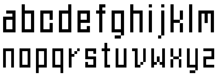 Et Bt11A Font LOWERCASE