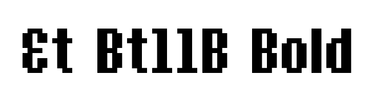 Et Bt11B Bold  font caratteri gratis
