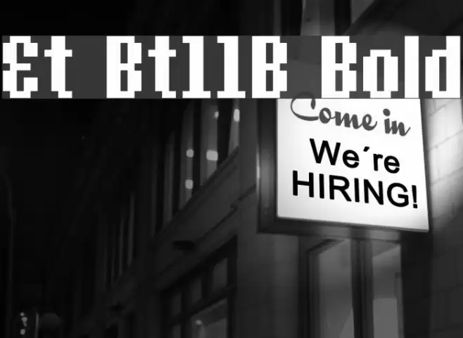 Et Bt11B Bold Font examples