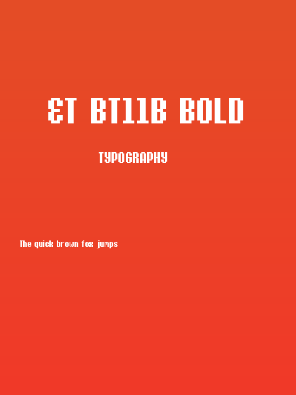 Et Bt11B Bold Poster
