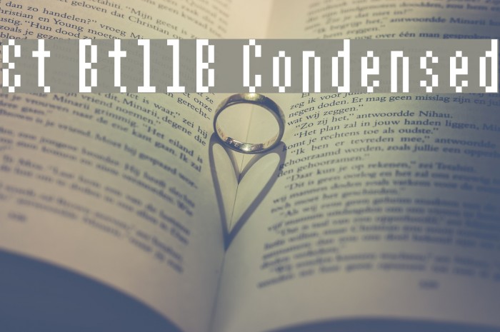 Et Bt11B Condensed Font examples