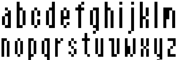 Et Bt11B Condensed Font LOWERCASE