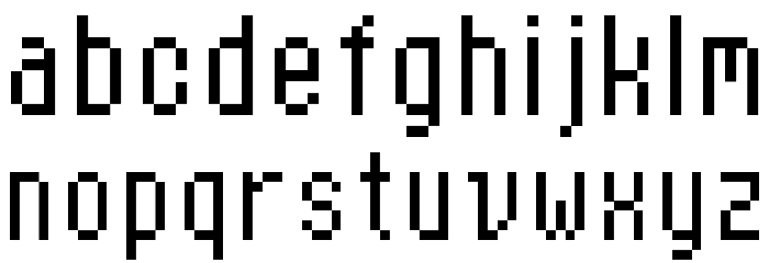 Et Bt11B Font LOWERCASE