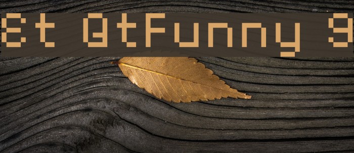 Et QtFunny 9 Font examples