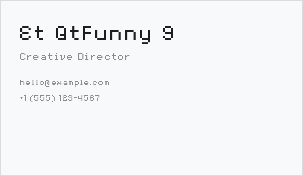 Et QtFunny 9 Business Card