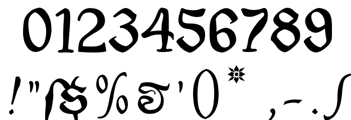 EtBoemieRex Font OTHER CHARS