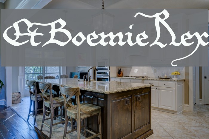 EtBoemieRex Font examples