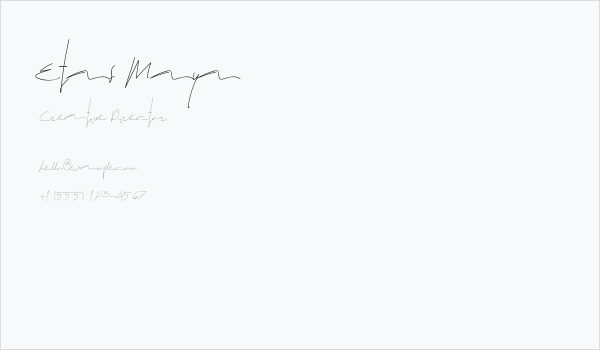 Etas Maya Business Card