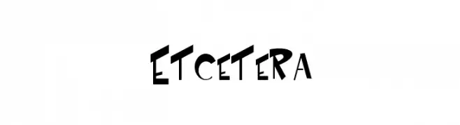 Etcetera  font caratteri gratis