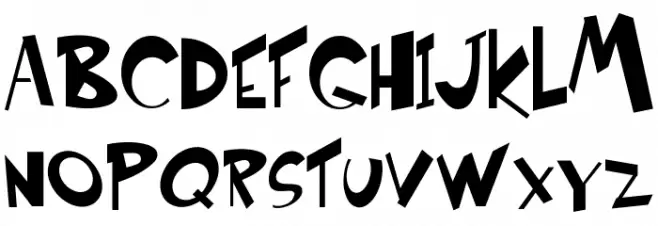 Etcetera Schriftart Groß