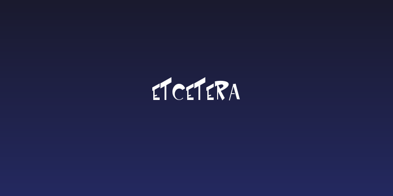 Etcetera Social Header