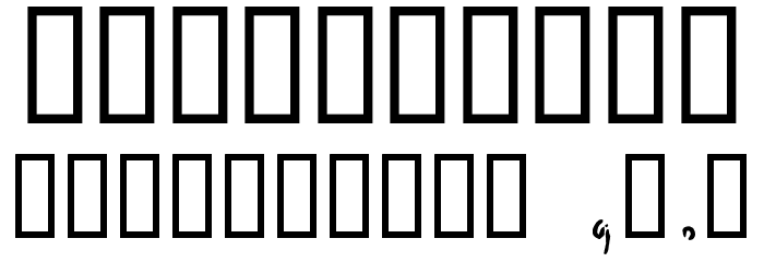 EtchAsketch Font OTHER CHARS
