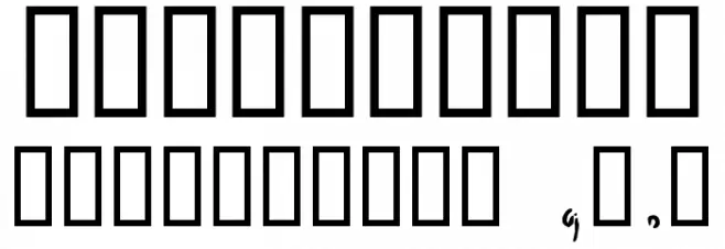 EtchAsketch Font OTHER CHARS