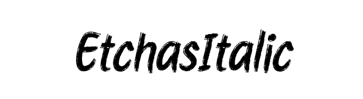Etchas Italic Fonte