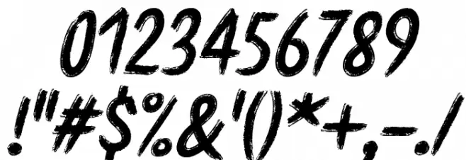 Etchas Italic Font OTHER CHARS