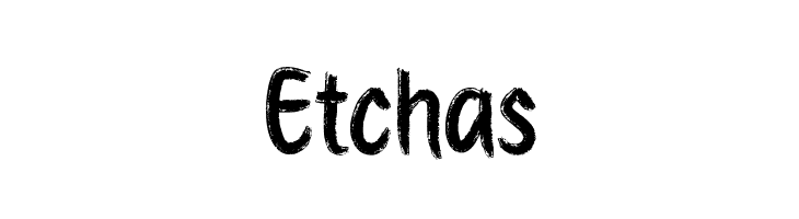 Etchas Шрифта