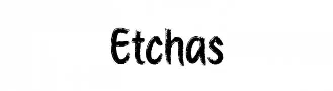 Etchas  Fuentes Gratis Descargar